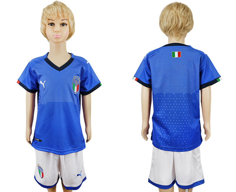 2018 World Cup Children football jersey ITALY CHIRLDREN PLAIN